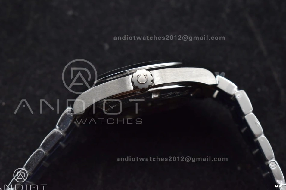 On Terra Best A8500 VSF Black Edition Vertical 1:1 SS Dial Bracelet SS Aqua 150M 1218